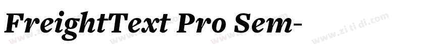 FreightText Pro Sem字体转换